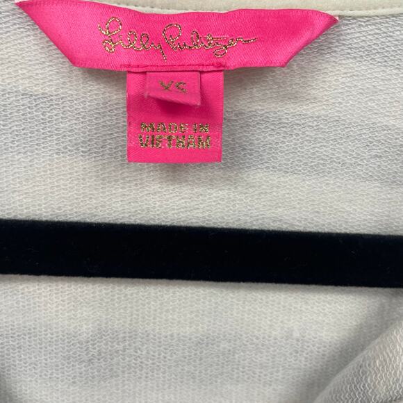 Lilly Pulitzer UPF 50+ Captain Dress Bright Navy Positano Stripe Engineered XS - Picture 6 of 8